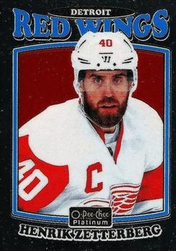 #R-1 Henrik Zetterberg - Detroit Red Wings - 2016-17 O-Pee-Chee Platinum - Retro Hockey