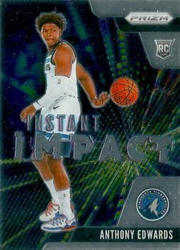 #1 Anthony Edwards - Minnesota Timberwolves - 2020-21 Panini Prizm - Instant Impact Basketball