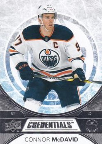 #1 Connor McDavid - Edmonton Oilers - 2021-22 Upper Deck Credentials Hockey