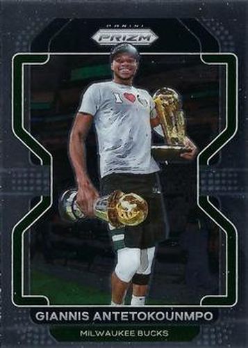 #1 Giannis Antetokounmpo - Milwaukee Bucks - 2021-22 Panini Prizm Basketball