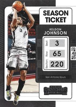 #1 Keldon Johnson - San Antonio Spurs - 2021-22 Panini Contenders Basketball