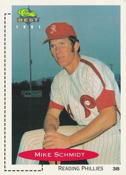 #1 Mike Schmidt - Reading Phillies - 1991 Classic Best Baseball
