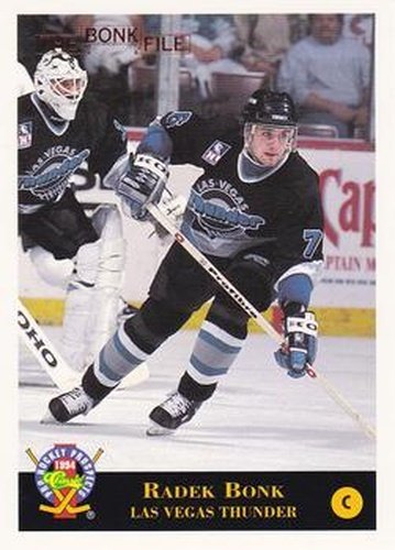 #1 Radek Bonk - Las Vegas Thunder - 1994 Classic Pro Hockey Prospects Hockey
