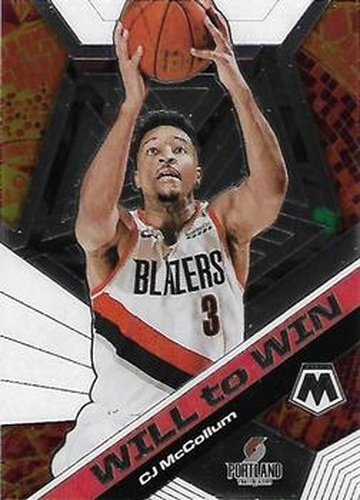 #1 CJ McCollum - Portland Trail Blazers - 2019-20 Panini Mosaic - Will to Win Basketball