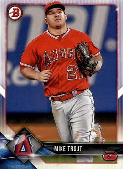 #1 Mike Trout - Los Angeles Angels - 2018 Bowman Baseball