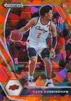 #1 Cade Cunningham - Oklahoma State Cowboys - 2021 Panini Prizm Draft Picks - Orange Ice Basketball