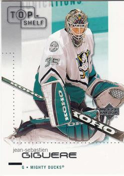#1 Jean-Sebastien Giguere - Anaheim Mighty Ducks - 2002-03 Upper Deck Top Shelf Hockey