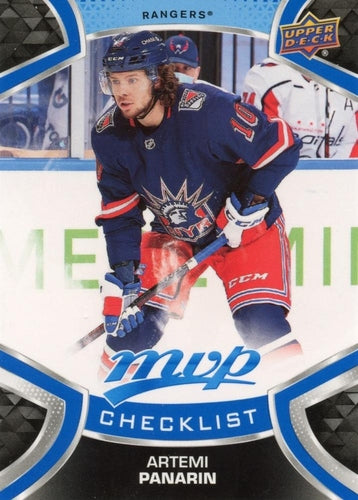 #200 Artemi Panarin - New York Rangers - 2021-22 Upper Deck MVP - Blue Hockey