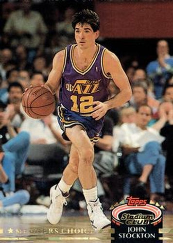 #200 John Stockton - Utah Jazz - 1992-93 Stadium Club Basketball