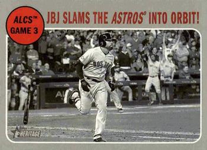 #200 JBJ Slams the Astros into Orbit! - Boston Red Sox - 2019 Topps Heritage Baseball