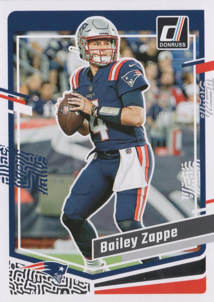 #200 Bailey Zappe - New England Patriots - 2023 Donruss Football