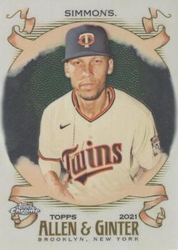 #200 Andrelton Simmons - Minnesota Twins - 2021 Topps Allen & Ginter Chrome Baseball