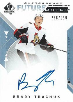 #200 Brady Tkachuk - Ottawa Senators - 2018-19 SP Authentic Hockey