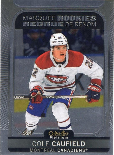 #201 Cole Caufield - Montreal Canadiens - 2021-22 O-Pee-Chee Platinum Hockey
