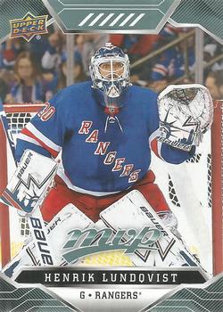 #201 Henrik Lundqvist - New York Rangers - 2019-20 Upper Deck MVP Hockey