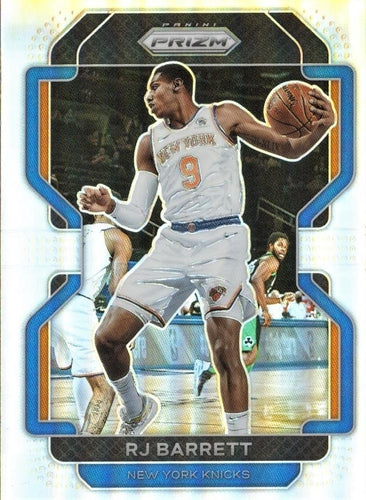 #201 RJ Barrett - New York Knicks - 2021-22 Panini Prizm - Silver Basketball
