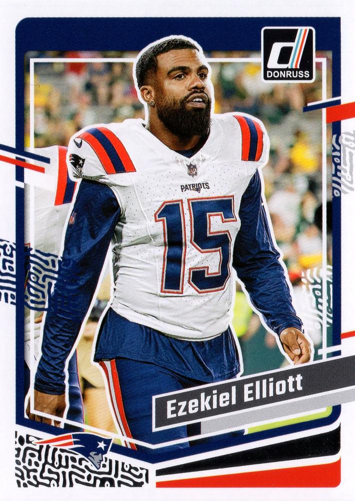 #201 Ezekiel Elliott - New England Patriots - 2023 Donruss Football