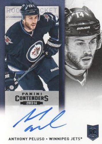 #202 Anthony Peluso - Winnipeg Jets - 2013-14 Panini Contenders Hockey