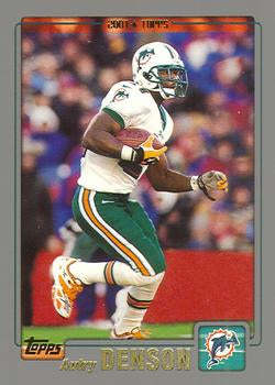 #202 Autry Denson - Miami Dolphins - 2001 Topps Football