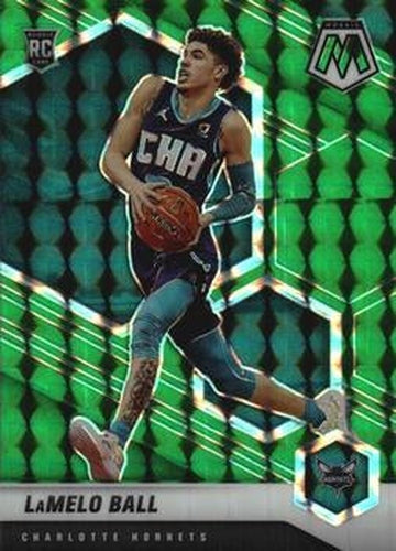 #202 LaMelo Ball - Charlotte Hornets - 2020-21 Panini Mosaic - Mosaic Green Basketball