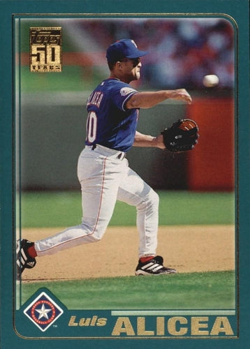 #202 Luis Alicea - Texas Rangers - 2001 Topps Baseball