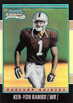 #202 Ken-Yon Rambo - Oakland Raiders - 2001 Bowman Chrome Football