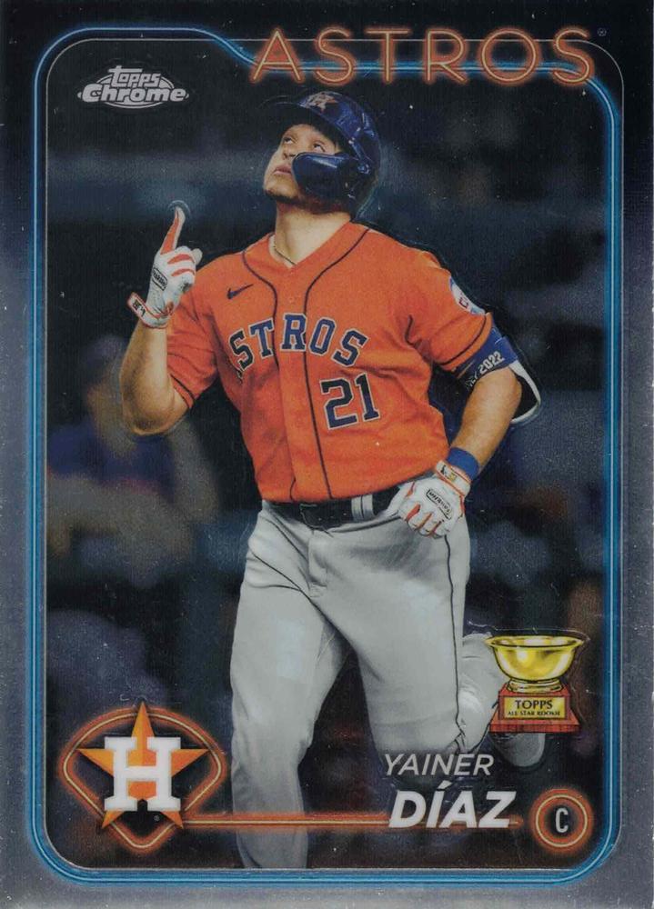 #203 Yainer Díaz - Houston Astros - 2024 Topps Chrome Baseball