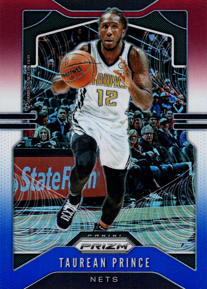 #203 Taurean Prince - Brooklyn Nets - 2019-20 Panini Prizm - Prizms Red White and Blue Basketball