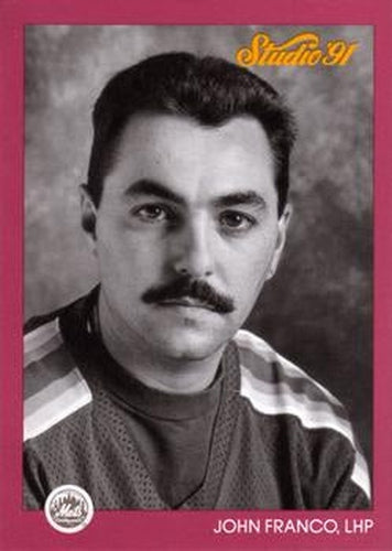 #203 John Franco - New York Mets - 1991 Studio Baseball