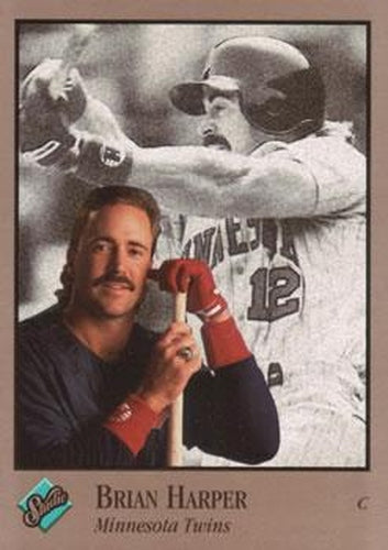 #204 Brian Harper - Minnesota Twins - 1992 Studio Baseball