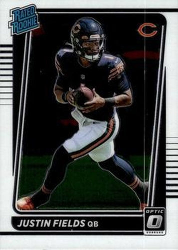 #204 Justin Fields - Chicago Bears - 2021 Donruss Optic Football