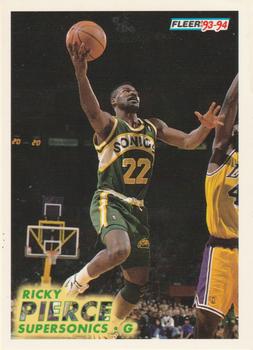 #204 Ricky Pierce - Seattle SuperSonics - 1993-94 Fleer Basketball