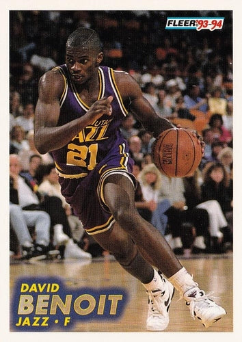 #205 David Benoit - Utah Jazz - 1993-94 Fleer Basketball