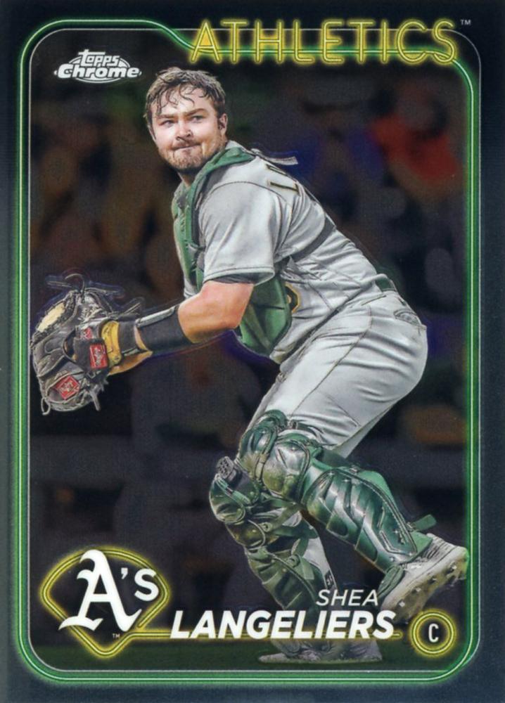#205 Shea Langeliers - Oakland Athletics - 2024 Topps Chrome Baseball