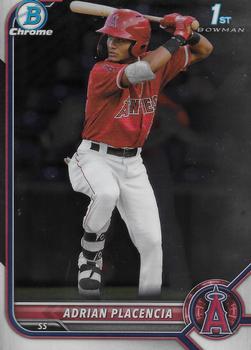 #BCP-205 Adrian Placencia FBC - Los Angeles Angels - 2022 Bowman - Chrome Prospects Baseball