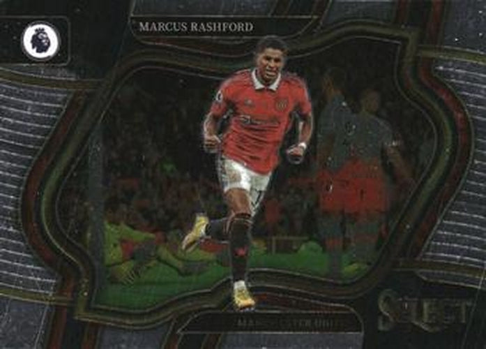 #206 Marcus Rashford - Manchester United - 2022-23 Panini Select Premier League Soccer