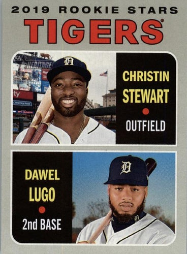 #207 Tigers 2019 Rookie Stars Christin Stewart / Dawel Lugo - Detroit Tigers - 2019 Topps Heritage Baseball