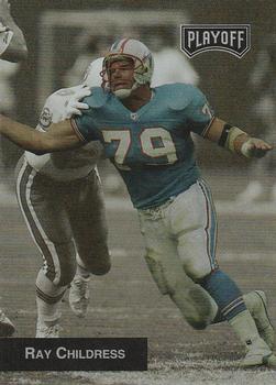 #207 Ray Childress - Houston Oilers - 1993 Playoff Football