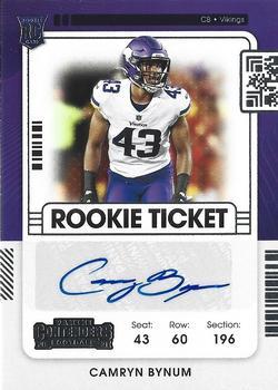 #207 Camryn Bynum - Minnesota Vikings - 2021 Panini Contenders Football