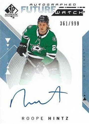 #207 Roope Hintz - Dallas Stars - 2018-19 SP Authentic Hockey