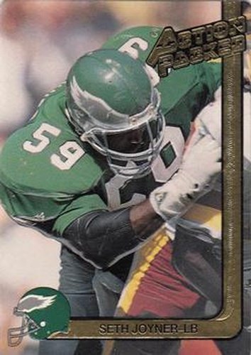 #207 Seth Joyner - Philadelphia Eagles - 1991 Action Packed Football