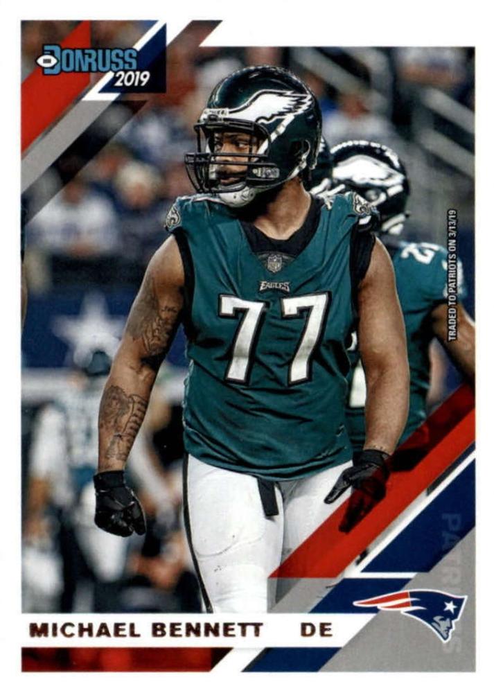#207 Michael Bennett - New England Patriots - 2019 Donruss Football