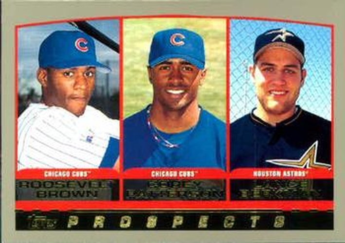 #207 Roosevelt Brown / Corey Patterson / Lance Berkman - Houston Astros / Chicago Cubs - 2000 Topps Baseball