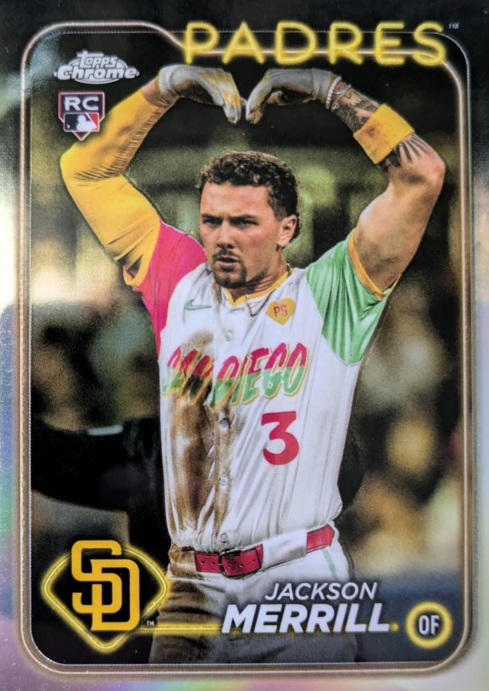 #207b Jackson Merrill - San Diego Padres - 2024 Topps Chrome Baseball