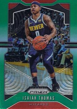 #208 Isaiah Thomas - Washington Wizards - 2019-20 Panini Prizm - Prizms Green Basketball