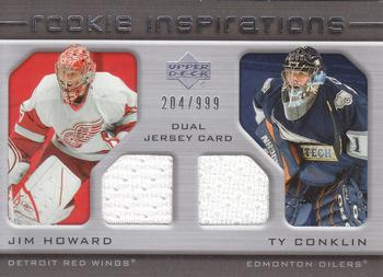 #208 Jimmy Howard / Ty Conklin - Detroit Red Wings / Edmonton Oilers - 2005-06 Upper Deck Rookie Update Hockey