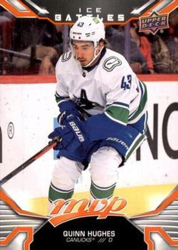 #208 Quinn Hughes - Vancouver Canucks - 2022-23 Upper Deck MVP - Ice Battles Hockey