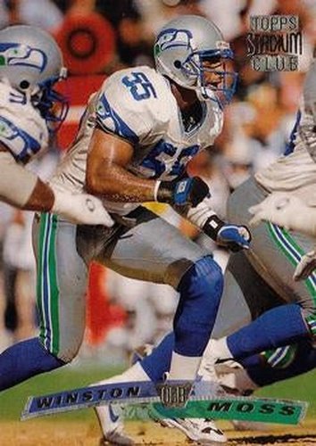 #208 Winston Moss - Seattle Seahawks - 1996 Stadium Club Football