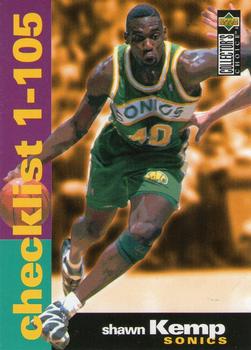 #209 Shawn Kemp - Seattle SuperSonics - 1995-96 Collector's Choice Basketball