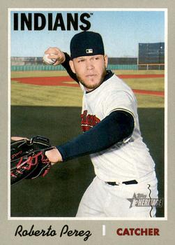 #209 Roberto Perez - Cleveland Indians - 2019 Topps Heritage Baseball